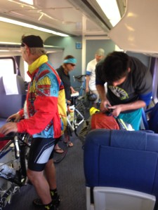 Navigating gear on Amtrak