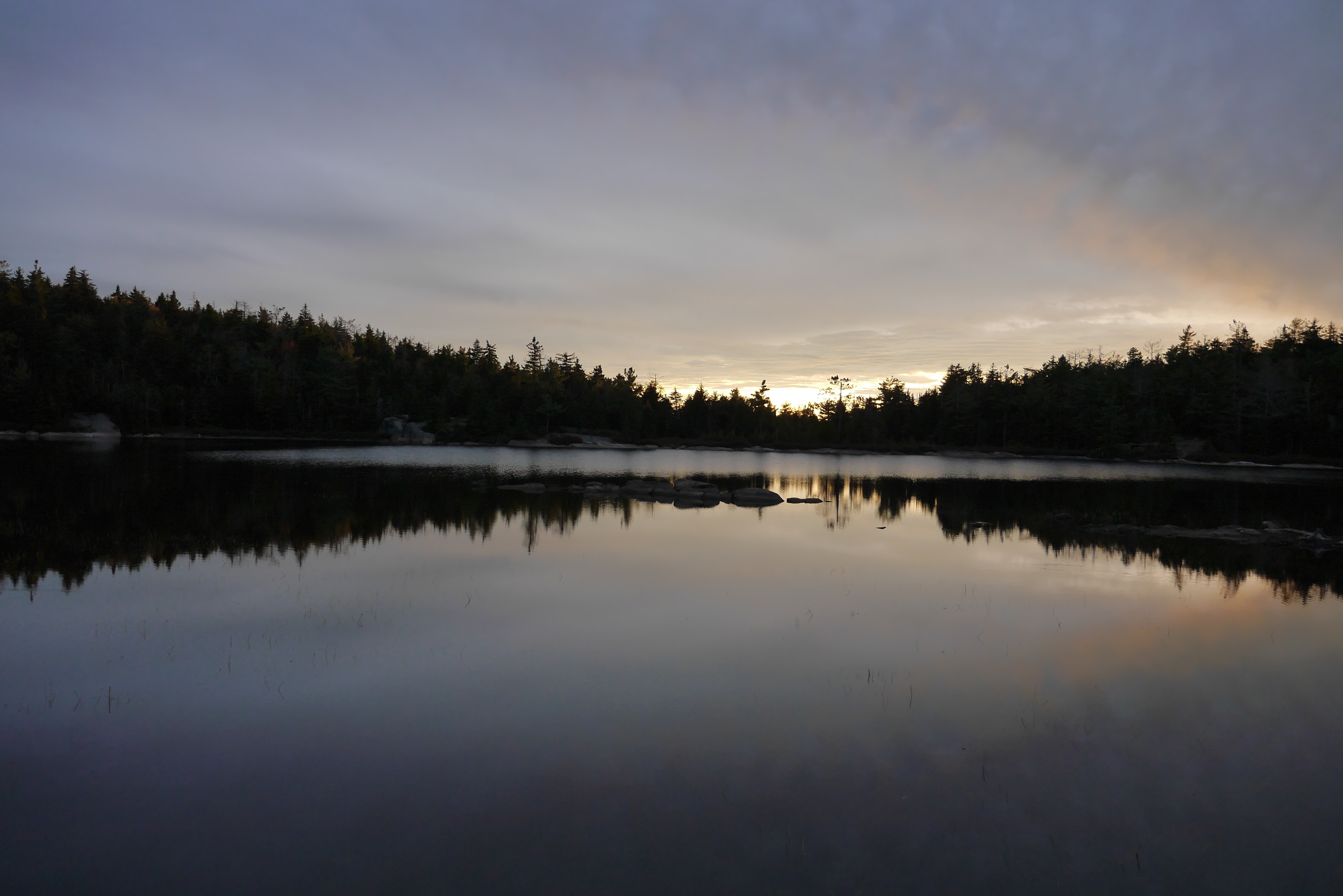 The view of the sunset at Crane pond was ideal. 