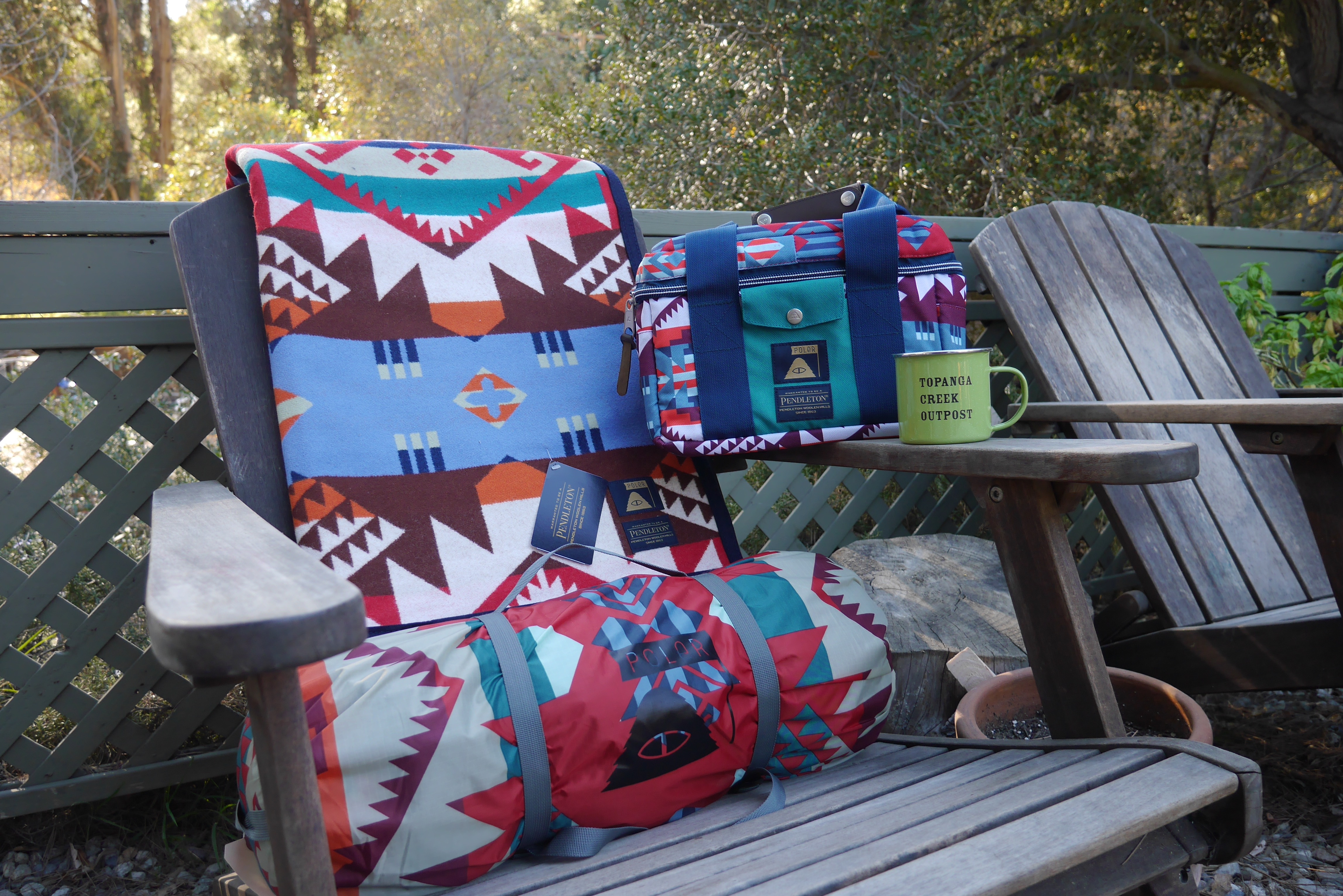 Pendleton and Poler Stuff. Wool gear for camping. Perfect for the outpost. 